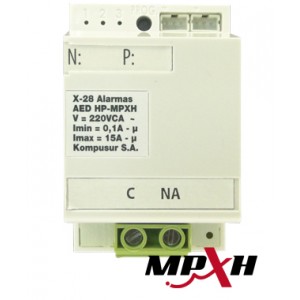 AED 1H NPXH Modulo control disp. Electricos Tipo on/off 1 Salidas a Rele 15A. Riel DIN